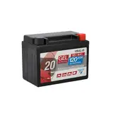 CARTEC Motorradbatterie YB4L-B, 4Ah 56A, Gel Technologie Motorrad-Starter-Batterie, Erstausrüsterqualität, zyklenfest, lagerfähig, wartungsfrei, schwarz