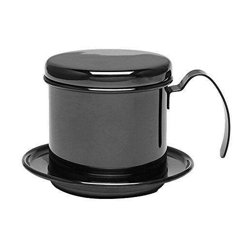 Kaffeefilter, Vietnamesischer Kaffee-Tropfer-Hersteller, Tropfkaffeefilter, Tragbare Kaffeemaschine Für Zuhause, Küche, Büro Im Freien(黑色)