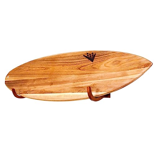 Cor Surf Surfbrett Wand für Longboards und Shortboards funktioniert Indoor und Outdoor-Display - Aus Eco Friendly Nachhaltige Holz (dunkel)