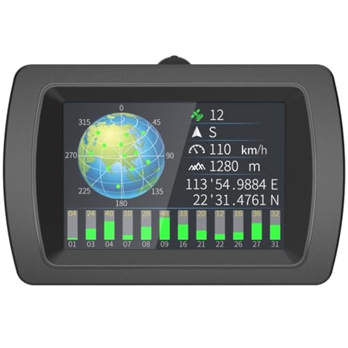 MR CARTOOL M85 Neigungsmesser KFZ GPS Tachometer Auto Digital Geschwindigkeitsmesser Universal Multifunktional HUD Anzeige Clinometer mit Übergeschwindigkeitsalarm für alle Fahrzeuge SUV Offroad