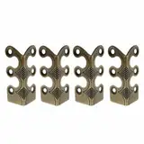 Set mit 4 Vintage-Kupferecken verschönern Ihre Heimdekoration mit diesen eleganten Accessoires (Bronze)