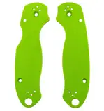 Aibote 1 Paar G10 Griffwaage, entworfen für Spyderco para Military 3 C223 Glasfasergriffe, Patch, DIY-Werkzeugmaterial (grün)