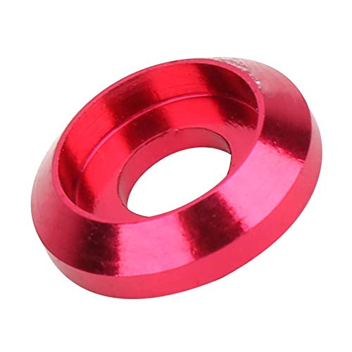 Schraubendichtung,200 Stück,Befestigungsteile schrauben 6061 Schraubscheibe aus Aluminiumlegierung für M3-Innensechskantschrauben(Hot Pink)