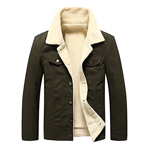 SRZYMJ Mantel Herren Winter Lang Dicker Übergangsmantel Wintermantel Parka Baumwolle Übergangsjacke Freizeitjacke Outdoorjacke Xxxl Funktionsjacke Softshelljacke Sweatjacke Steppjacke Fleecejacke