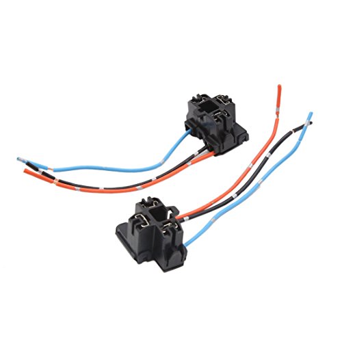 sourcing map 2 Stück Auto Scheinwerfer Stecker Verkablung Steckdose Kabelbuchse Glühbirne 3 Terminal Auto H4 Kopflicht