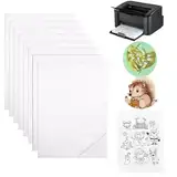 Scettar 8 Stück Stabilisator Stickpapier Stickerei löslich A4 (30 x 21 cm), wasserlösliches Papier, Stickerei, magisches Papier, Stickerei für Stickmaschine und Handstickerei