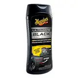 Meguiar's G15812EU Ultimate Black Plastic Restorer - Kunststoffpflege Auto - Autopflege für Innen & Außen - hervorragender UV-Schutz und Glanz - Schutz vor dem Ausbleichen - 355ml