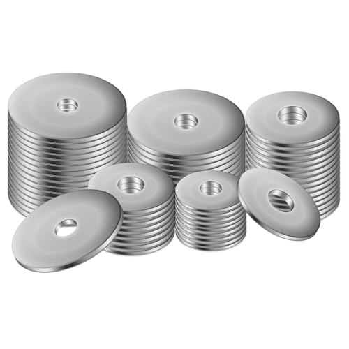 M5 Unterlegscheiben Set, 50 Stück groß Unterlegscheiben M5x25, 304 Edelstahl Flache Beilagscheiben, Karosseriescheiben, Sicherungsscheiben für Schrauben Muttern Gewindestange Flat Washers