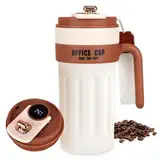 650ml Kaffeebecher mit Temperaturanzeige, Kaffeebecher Thermo, Digitalanzeige Thermosflaschen, 316 Edelstahl, Leicht Zu Tragen Geeignet für Outdoor, Büro, Reisen Camping