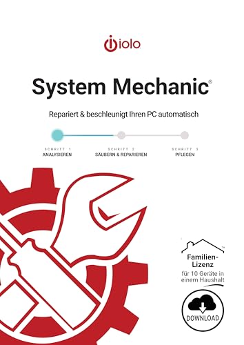 IOLO System Mechanic 2025 Windows / Family - 10 PC / 1 Jahr *Deutsch* (multiligual) #PKC (Standard, PC)
