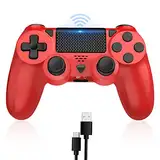 Bonacell Wireless Controller für Ps-4 Dual Vibration Kabellose Gamepad mit Turbo und 3.5mm Audio Jack/LED/Touch Pad für P-s4/Pro/Slim/Pc