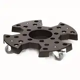 KATSU Transportroller Reifenaufbewahrungs und transportwagen, 136kg Tragkraft, strapazierfähig 4 Lenkrollen Rollwagen mit Bremse für bewegend Auto LKW Reifen Räder, 64 x 64 x 11,5cm
