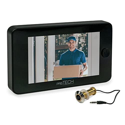 prsTECH® DoorCAM DC2 PLUS Wide Screen, Digitaler-Türspion 4,3 Zoll LCD Display für Türstärken von 38-110mm