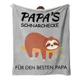 Hapculon Vatertagsgeschenk für Papa, Flanelldecke Papa Geschenk Geburtstag, Geschenke für Papa von Tochter Sohn, Bester Papa Geschenke für Weihnachten 1.3 * 1.5 M Decke