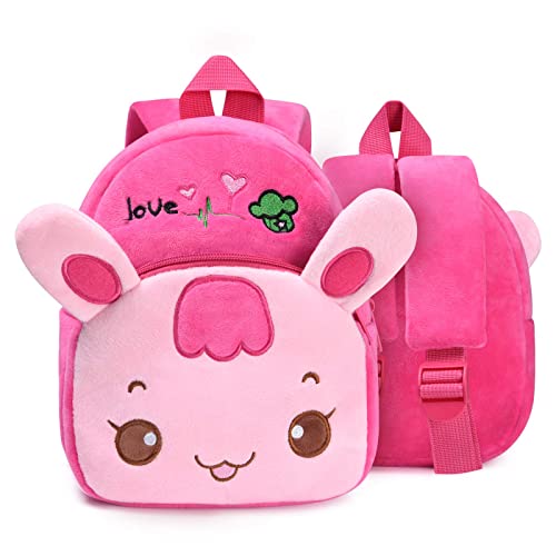 URAQT Kinderrucksack Babyrucksack Kindergartenrucksack for Kinder Baby Jungen Mädchen Kleinkind, Niedlichen Kaninchen