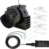 FUBESK 12V 0,5A Ventilatorgebläse, Ventilator-Gebläsemotor Mit 3 LEDs Lig, Geräuscharm, Für Aufblasbare Gartendekoration, Weihnachtsmann Aufblasbar