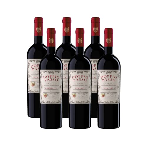 Doppio Passo Primitivo Puglia, Rotwein Italien, 6 x 750ml