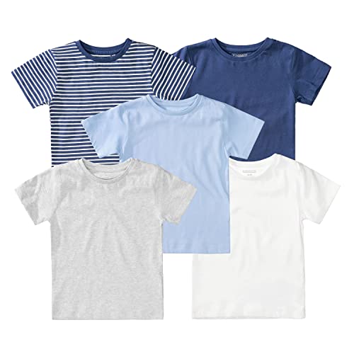 Staccato T-Shirt 5er Pack für Babys und Kleinkinder - Bio-Baumwolle, Organic Cotton, kurzarm, kuschelweich, bequem - Farbe: bunt, Größe: 86/92