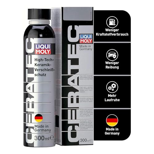 LIQUI MOLY Öladditiv Cera Tec Art.-Nr. 3721 Keramikverschleißschutz für Benzin- & Dieselmotoren I mehr Laufruhe, geringere Reibung & weniger Kraftstoffverbrauch , 300 ml,farblos