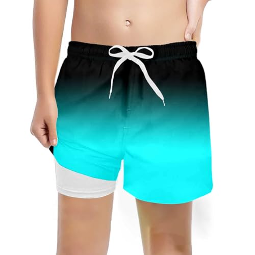 Generisch Kurze Jogginghose Kurze Hosen für Jungen Sommer Casual Shorts Einfarbig Shorts Boys Leichte Sommerhose Dünne Freizeitshorts Hose Kinder 5-14 Jahre