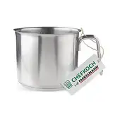 FACKELMANN Chefkoch Milch-Topf Ø14 cm München aus Edelstahl – Hochwertiger Kochtopf Ausschüttfunktion – Für alle Herdarten geeignet (auch Induktion) – Topf ca. 1,8 Liter