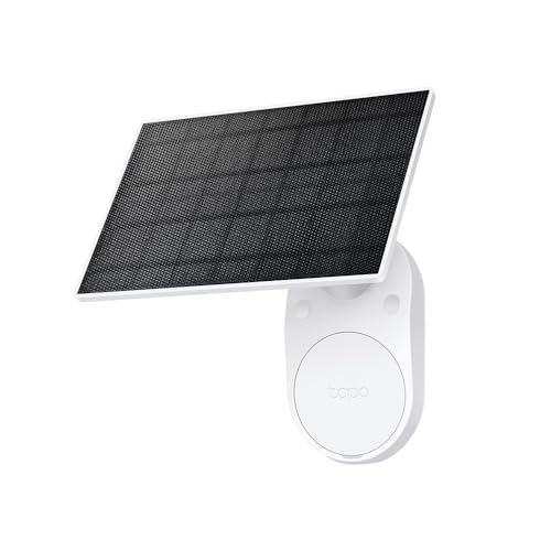 Tapo A201 Solarpanel, Kompatibel mit allen Tapo-Batteriekameras, 4m Ladekabel, Flexibel einstellbarer Winkel, IP65, Max 2,5 W, Typ-C-Anschluss