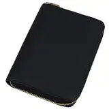 A7 Binder Wallet, PU Leder A7 Planer mit Reißverschluss, 6 Ringe nachfüllbarer Binder -Organisator mit Fach für Männer, Planer