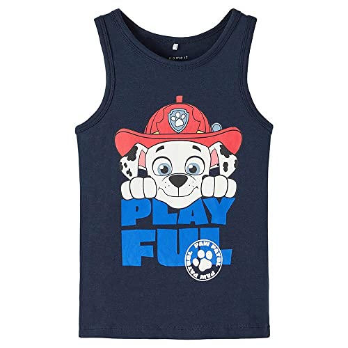 NAME IT Baby-Jungen NMMJABIL PAWPATROL Tank TOP NOOS CPLG Unterhemd, Dark Sapphire, 86