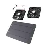 Brrnoo 20W Solar Dual -Lüfter, Auspuffwärme & Geruch, Energieeinsparung, 20W Solar -Dual -Lüfter, Kontrollknopf, Luftaustausch, Kompakte Größe, Einfache Installation, Hühnerhaus