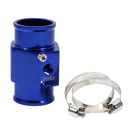 Cuque Wassertemperatur Adapter, Manometer Kühlerschlauch, Wassertemperatursensor Adapter, Überhitzung verhindern Hochwertige Materialien Auto Wartung