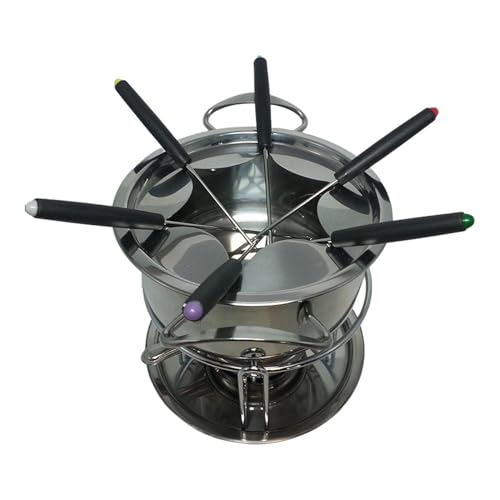 JISADER Brühen-Fondue-Set, Fondue-Maker, Topf, Hochzeit, Party, Fondue-Topf, Käse-Fondue-Topf