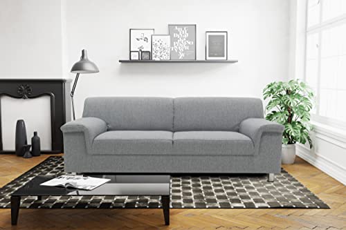 DOMO. collection Sofa Jamie, 2er Couch, moderne Polster-Garnitur, 2-Sitzer 190 x 80 x 72 cm (BxTxH), grau