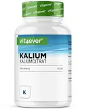 Kalium - 365 Kapseln mit 800 mg elementarem Kalium (aus Kaliumcitrat) pro Tagesportion - 100% Kaliumcitrat - Ohne Zusätze - Laborgeprüft - Vegan