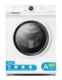 Midea MF10EW70BA10 Waschmaschine / 7kg / 1400 U/Min/EEK A-10%/Inverter Quattro Motor/Dampffunktion/Grosse Trommel/Nachlegefunktion/Kindersicherung/AquaStop, Weiß