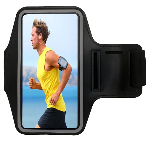 Sportarmband Handy, Armbander Armtasche, Sportarmband Handytasche, Schweißfest Running Armband für iPhone, Huawei, Xiaomi, LG, Samsung Galaxy Smartphone, bis zu 6,5"