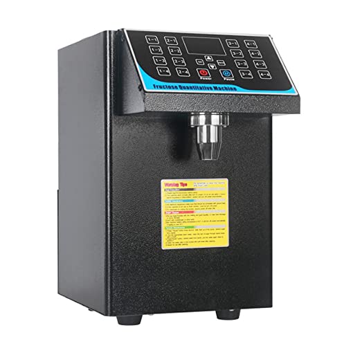 Fructose Quantitative Machine, 360W/8.5L Fructose Quantitative Maschine Zuckersirupspender Bubble Tea Fructose Dispenser für Privathaushalte, Teeläden, Restaurants (7.5L/Schwarz)