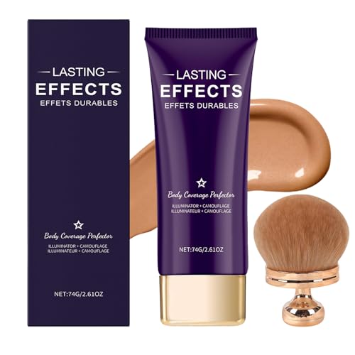Miracle De Paris Body Coverage, Miracle De Paris Leg Makeup, Body Coverage Perfector für Beine, Waterproof All Over Complexion Perfector mit Pinsel, Wasserfest,Tattoo Cover Up,Long Lasting Wear (C)