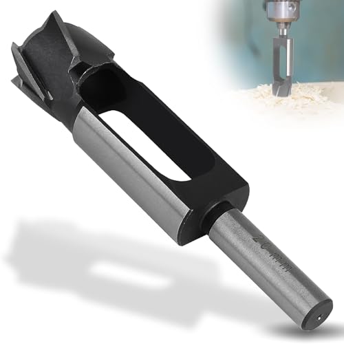SWAWIS Dübel Zapfenbohrer Durchmesser 20mm, Hochkohlenstoffhaltiger Zapfenschneider, Kernbohrer für Holzarbeiten Möbelherstellung, Tiefer Holzdübelschneider