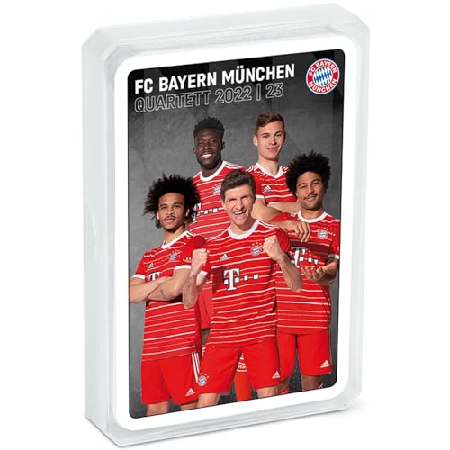 FC Bayern München Unisex Jugend 31297 Kartenspiel, Weiss, M