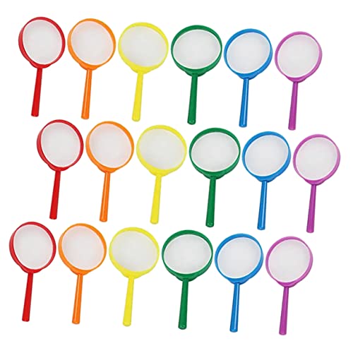 GARVALON 18 STK Lupe für Lichter Zuschauer Lupe mit Licht lupenglas lupengläser für Kinderforscher Lupe lupenbrille Leselupe Lupe erkunden Acryl