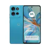 Motorola Moto g75 5G Smartphone (6,78"-FHD+-Display, 50-MP-Kamera, 8/256 GB, 5000 mAh, Android 14) Aqua Blue (Veganes Kunstleder), inkl. Schutzcover [Exklusiv bei Amazon]