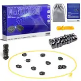 Magnetisches Schachspiel, 24 PCS Magnet Schach Magnetsteine Spiel Tisch Magnet Schach Tischspiele Spiel Magnetschach Reisen Schach Magnetspiele Magnetsteine Schach Magnetic Chess