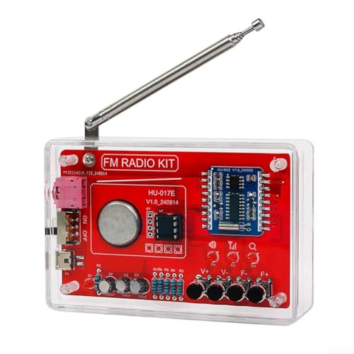 DIY FM Stereo Receiver Kit Lernwerkzeug für angehende Elektronikhersteller (mit Etui)
