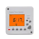 220 V Zeitschaltuhr, 7 Tage 168 Stunden Programmierbarer Digitaler Timer, Intelligenter Zeitschalter, Elektrischer Zeitschalter für Den Innenbereich für Haushaltsgeräte(220 V Wechselstrom)