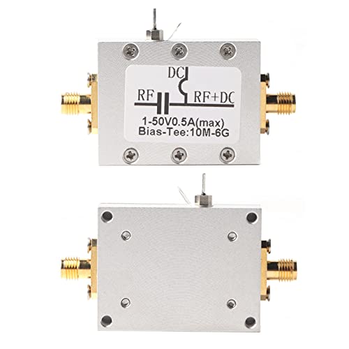 Bias Tee Bias Tee Versorgung Injektor 1 Stück 10MHz 6GHz Bias Tee 10MHz 6GHz Bias Koaxial Breitband Hochfrequenz Mikrowelle Bias, Nr. 222