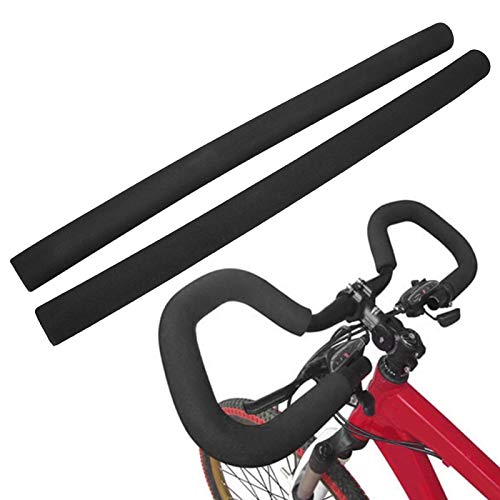 Schwamm-Lenkergriffe, Bequeme, haltbare Schaumstoff-Lenkergriffe, Schwarz für Touren Schmetterling Fahrradgriff Fahrradreparaturwerkstatt