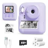 Geschenke für Mädchen, YORKOO Sofortbildkamera für Kinder, 1080P Digitalkamera 48MP Fotokamera, Geburtstag Weihnachten Geschenke für Mädchen und Jungen 4 5 6 7 8 10 12 Jahre