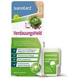 sanotact VerdauungsHeld (40 Mini-Tabletten) • Bei Blähbauch, Blähungen, Völlegefühl & Magenschmerzen • Verdauungstabletten im Klickspender für unterwegs • Unterstützung der Verdauung