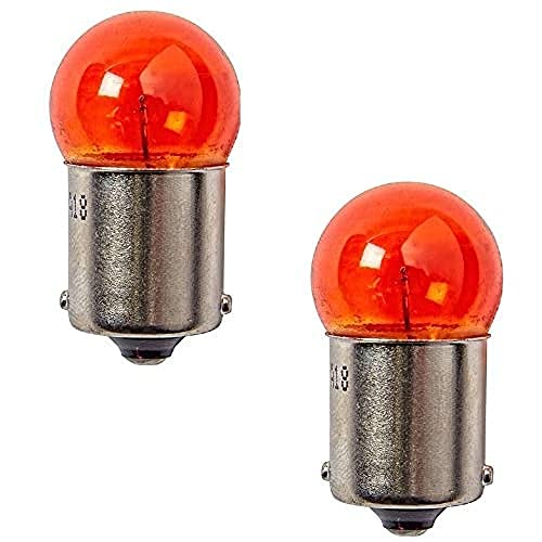 cyclingcolors 2x 12V 10W BA15S orange glühbirne glühlampe birne auto motorrad moped mofa mokick roller