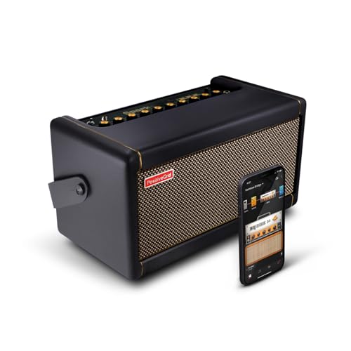 Positive Grid Spark 40-Watt Combo Übungsgitarrenverstärker für E-Bass und Akustikgitarre mit Spark Mobile App (Schwarz)